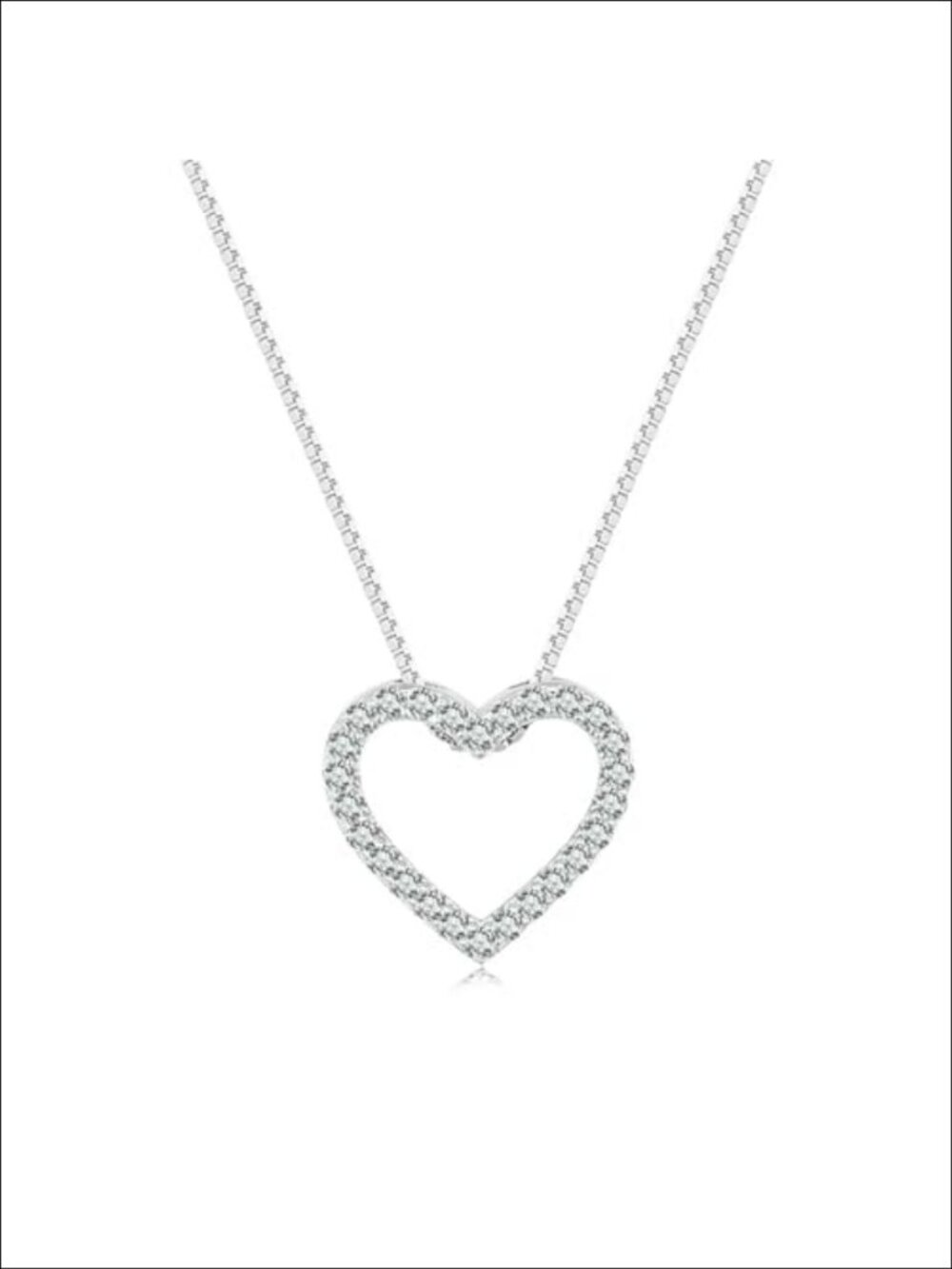 14K Gold Heart Diamond Pendant Necklace VVS1 18in Chain